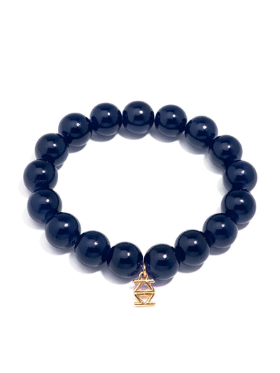 Glass Bead Stretch Bracelet - Various Colors