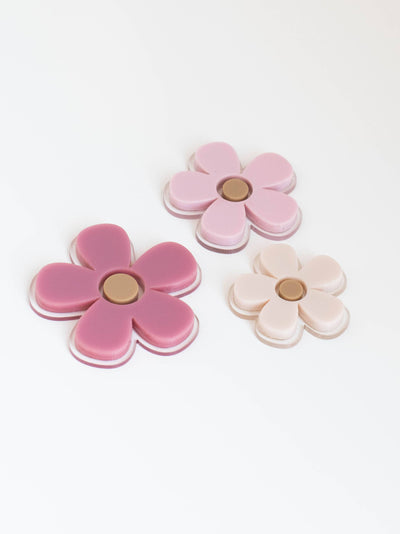 Dollhouse Butterflies + Flowers Wall Decor | Rose Pink Cream: Flower Set