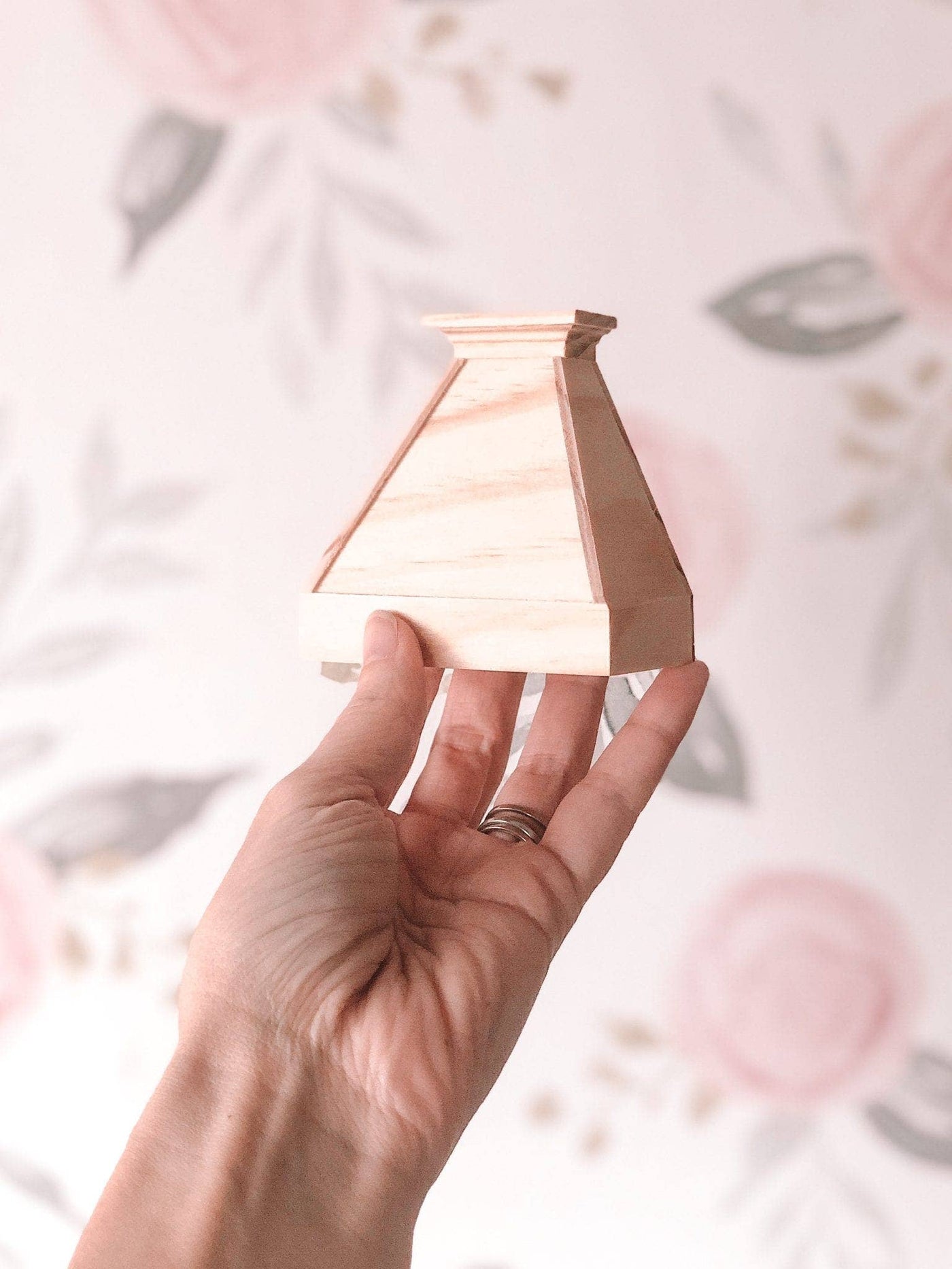 Dollhouse Farm Style Oven Range Hood | Natural Wood
