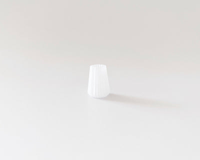 Miniature Dollhouse Vase: Frosted White