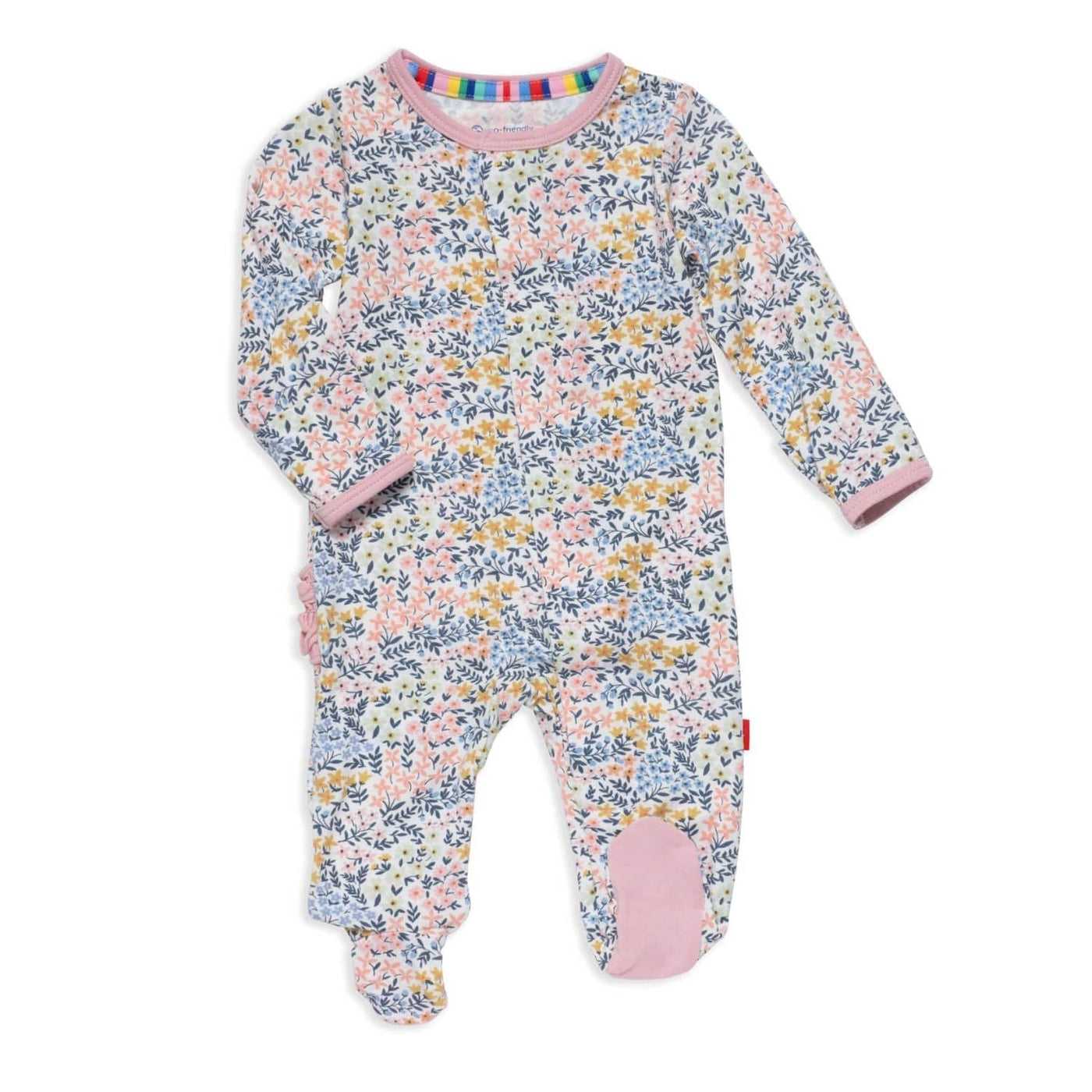 Chelsea Floral Modal Magnetic Ruffle Footie