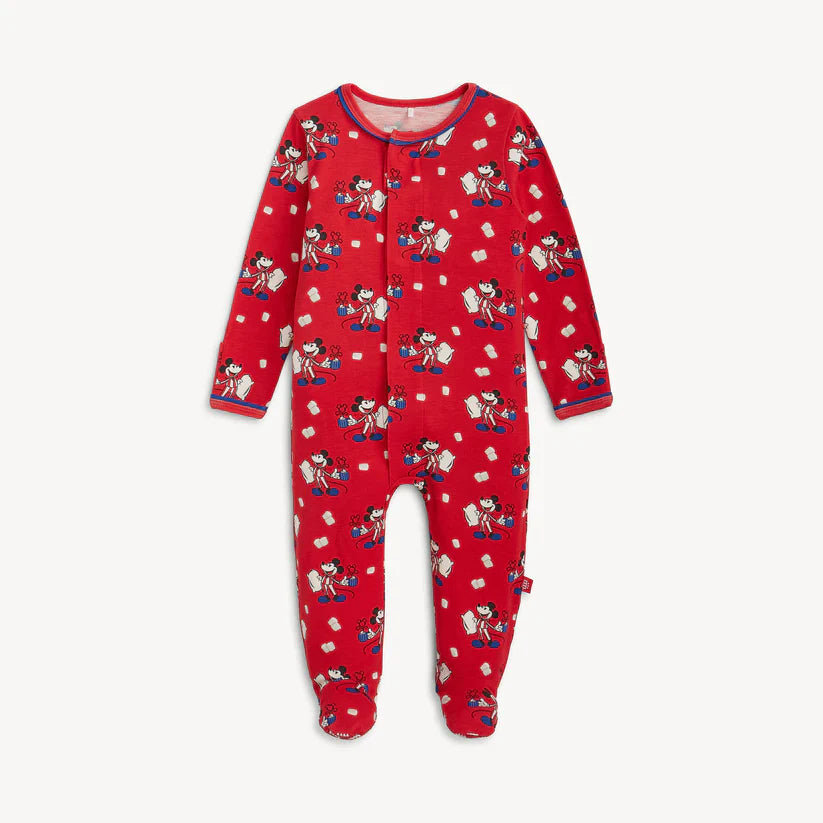 Red Cocoa Club Magnetic Right Fit Footie