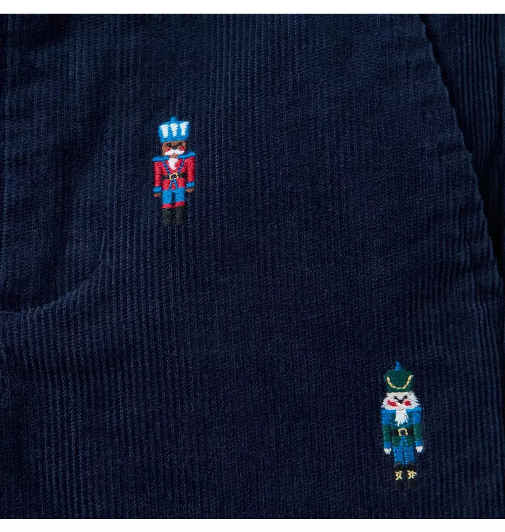 The Embroidered Nutcracker Cord Pant