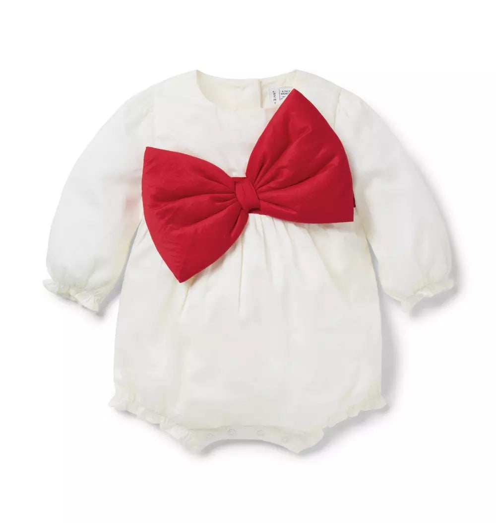 The Bow Ment Baby Romper