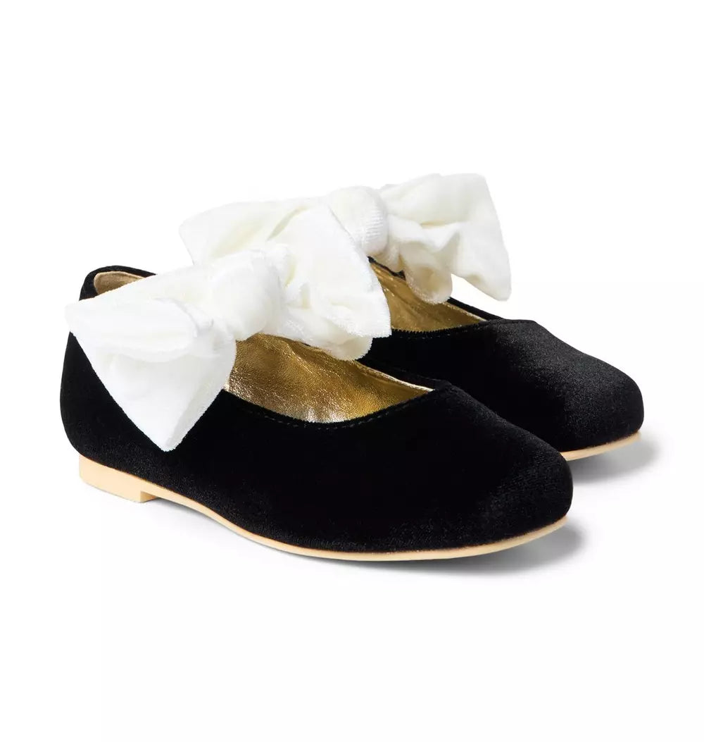 Velvet Bow Ballet Flat