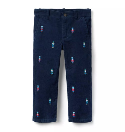 The Embroidered Nutcracker Cord Pant