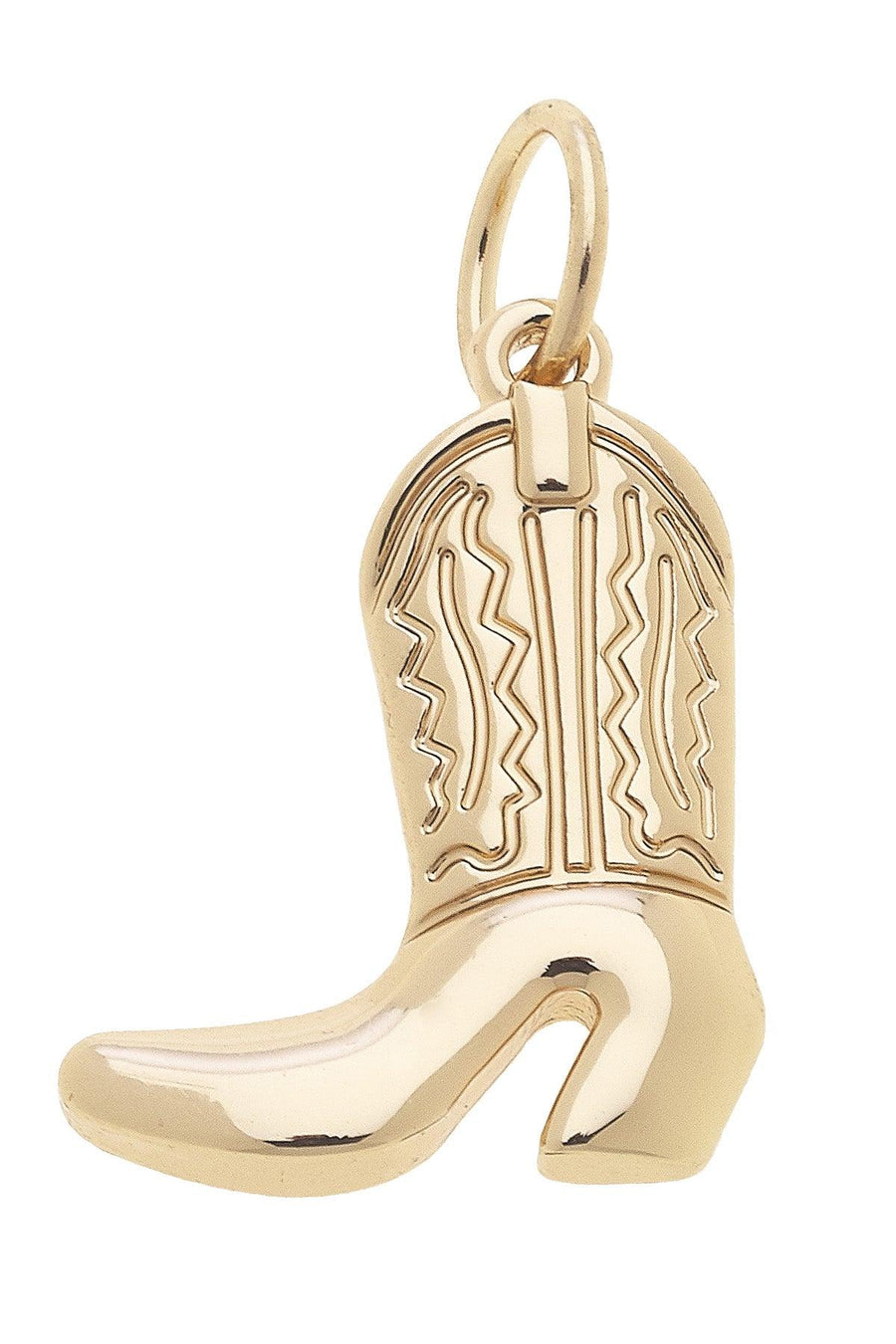 Cowboy Boot Shiny Gold