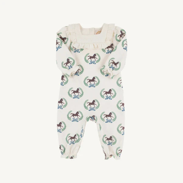 Darla Day Romper Highland Horses & Palmetto Peal