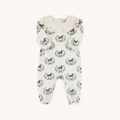 Darla Day Romper Highland Horses & Palmetto Peal