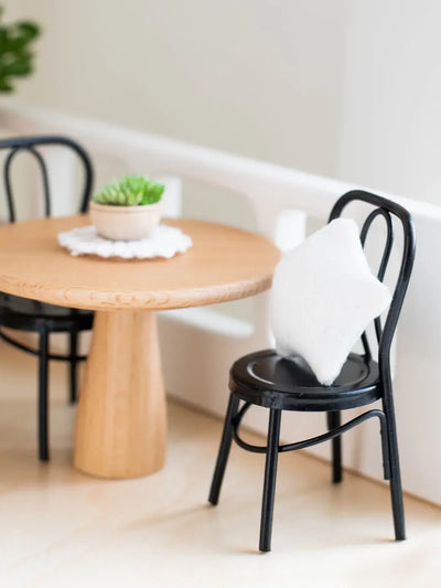Dollhouse Metal Bistro Chair Set | Black