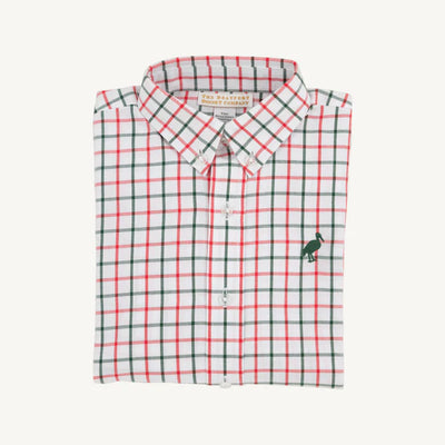 Dean's List Dress Shirt Old Town Tattersall, Grier Green