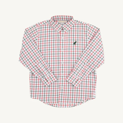 Dean's List Dress Shirt Old Town Tattersall, Grier Green