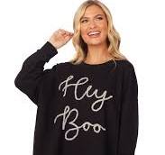 Ladies Halloween Sparkle Sweatshirt