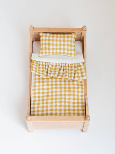 Dollhouse Single Bedding Set | Multiple Colors: Off White Linen