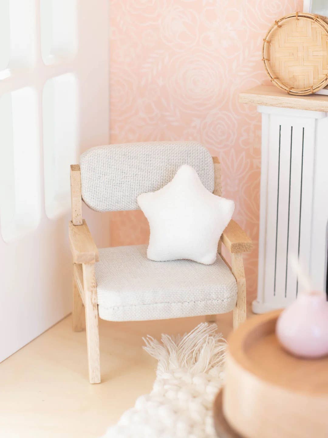 Dollhouse Star Pillow | Two Colors: White