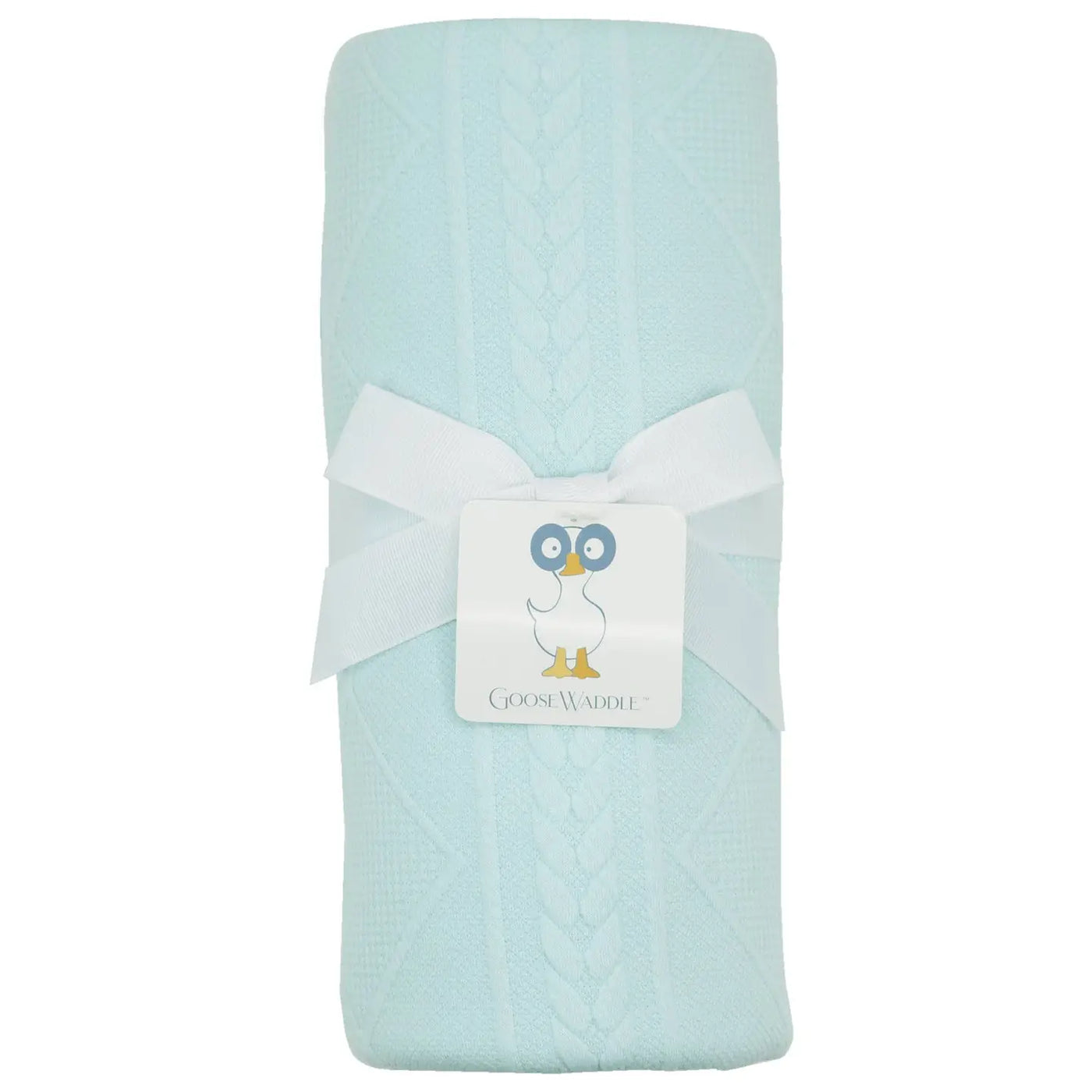 Knit Baby Blanket - Mint