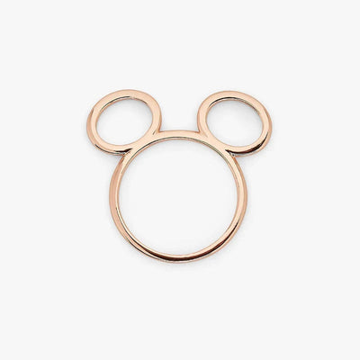Flat Mickey Head Ring (2 Colors)