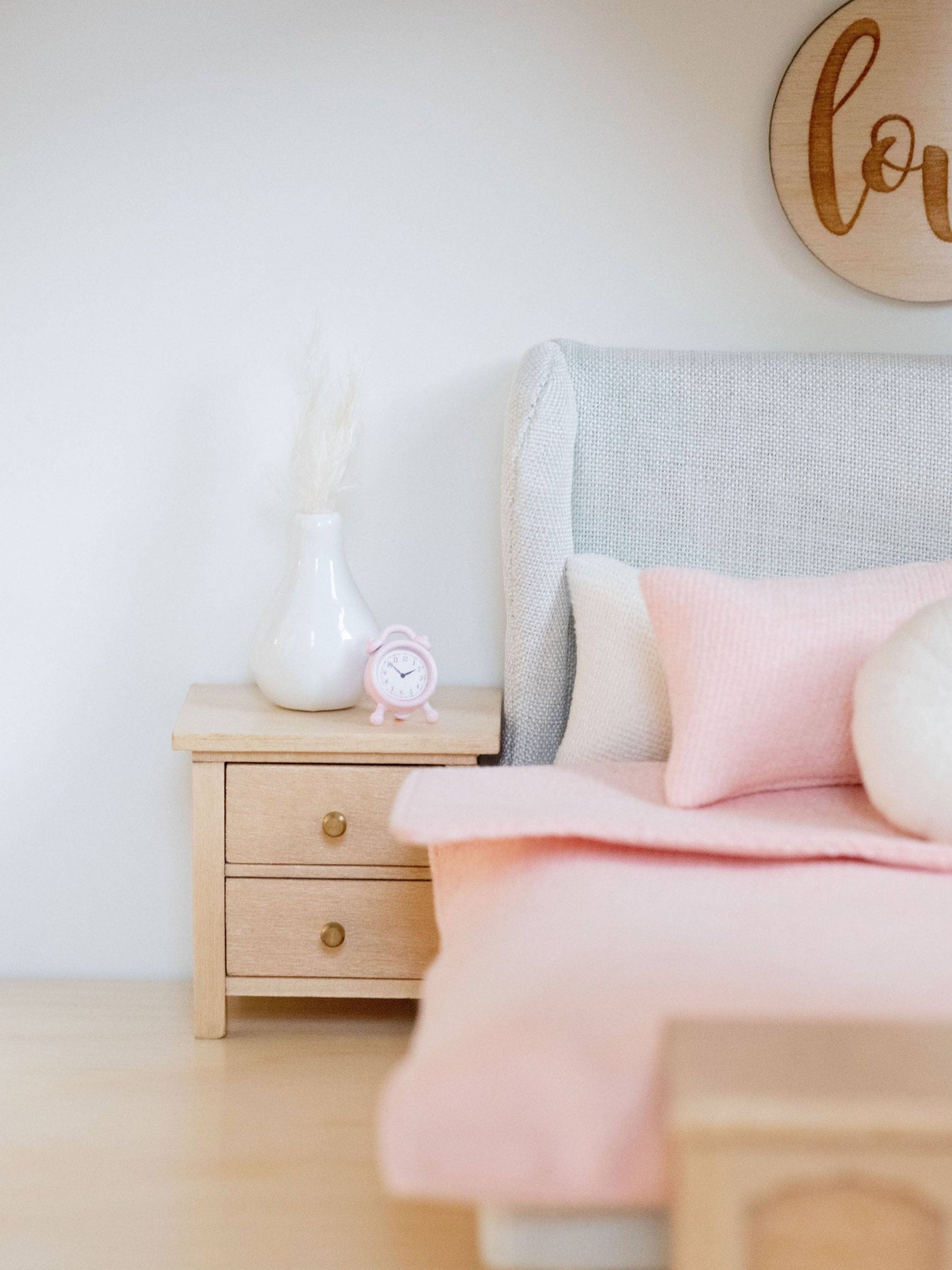 Dollhouse Double Bedding Set | Soft Pink