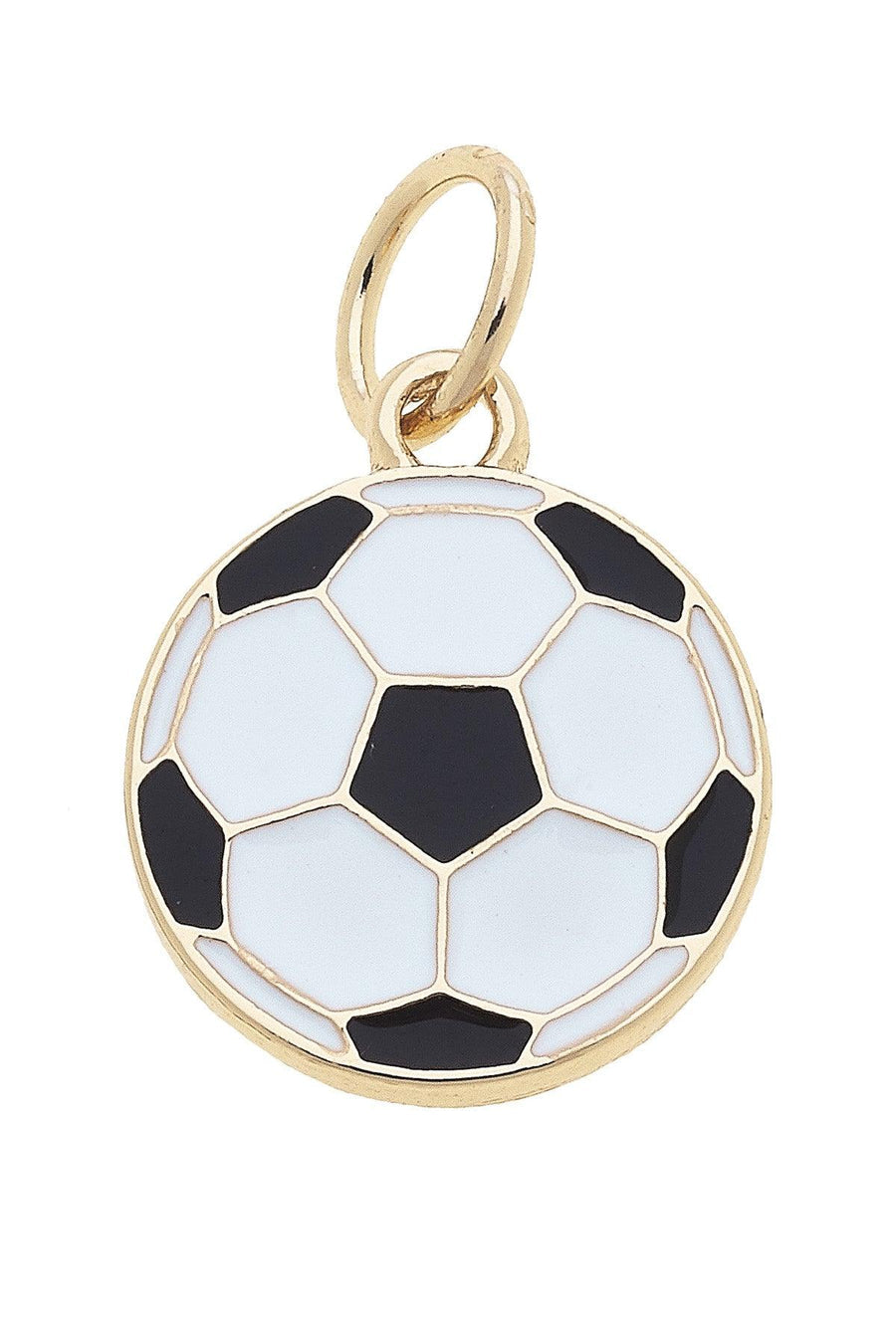 Soccer Ball Enamel Charm