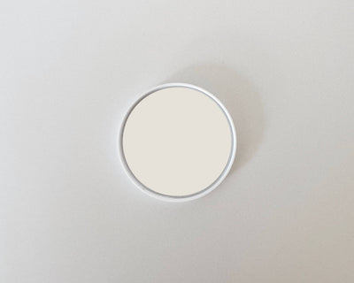 Miniature Round Wall Mirror: Olive