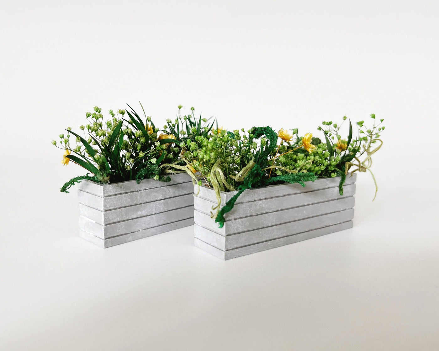 Dollhouse Planter Boxes - Set of 2