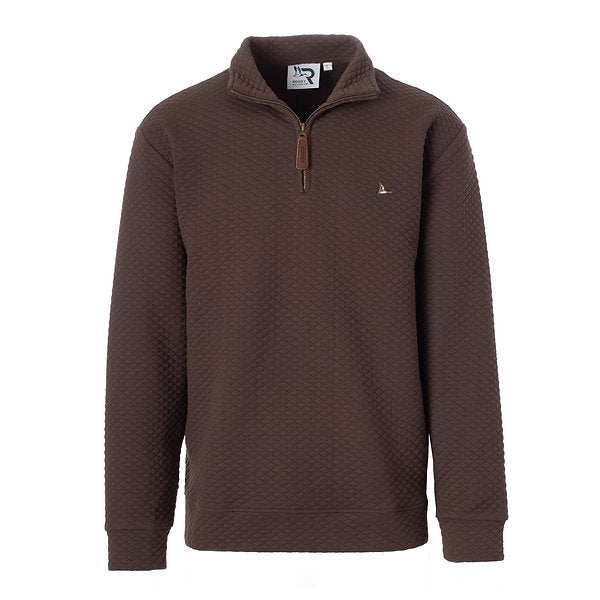 Youth Roost Drake Quarter Zip Brown