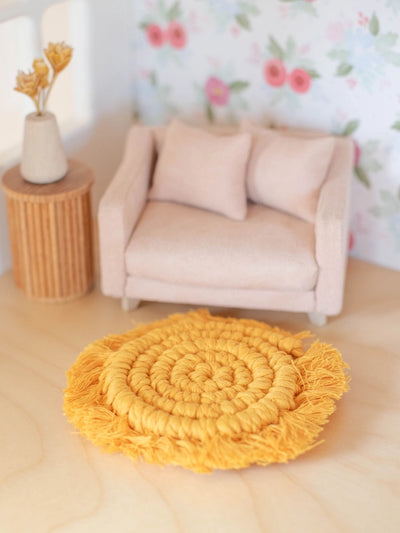 Dollhouse Boho Fringe Round Rug - Multiple Colors