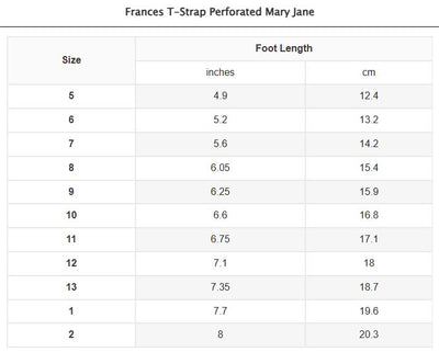 Frances T Strap Perforated Mary Jane Grey