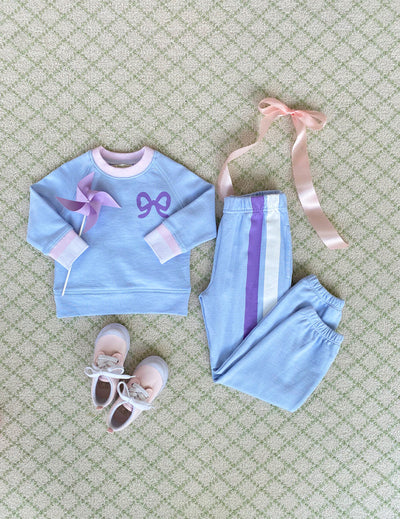 Gates Sweeney Sweatpants Beale Street Blue with Stripes