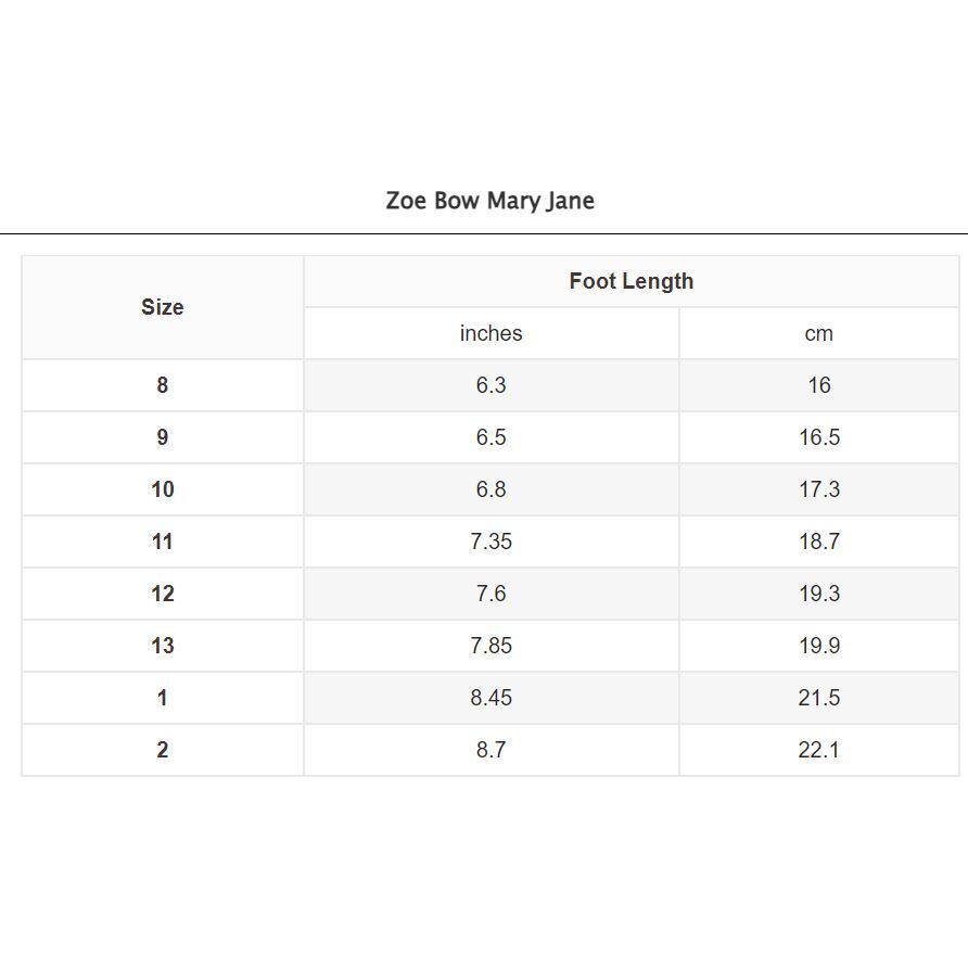 Zoe Bow Mary Jane Gray
