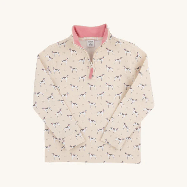 Hayword Half Zip Carolina Hunt Club, Nantucket Red