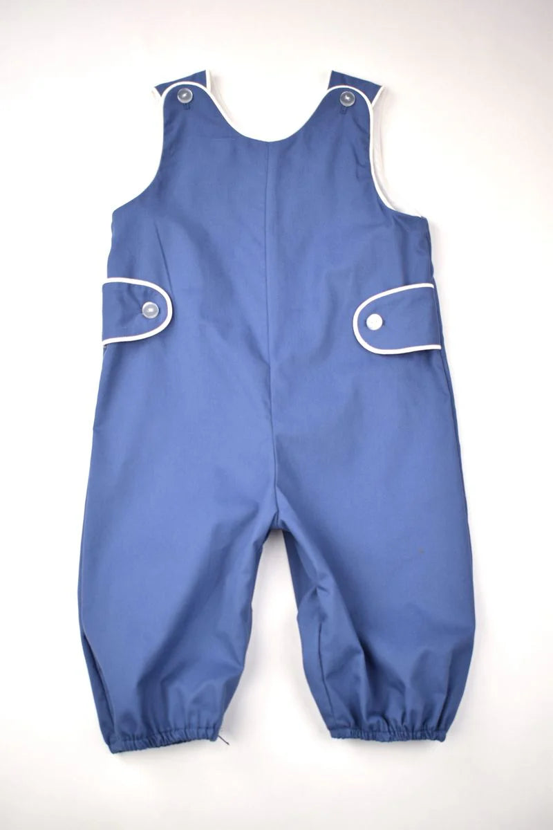 Blue Button Tab Longall