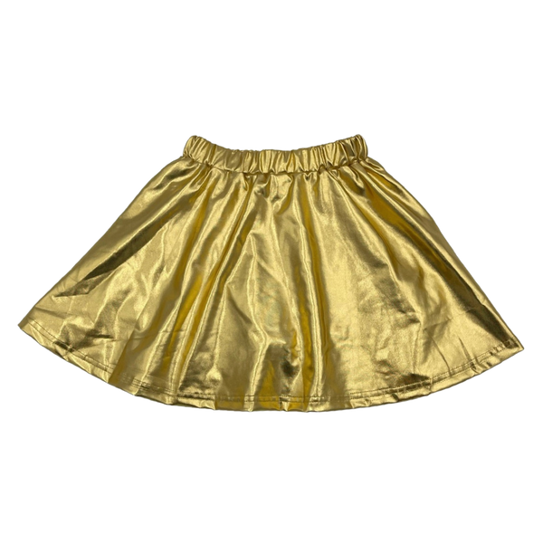 Gold Metallic Skort