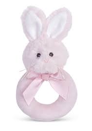 Lil' Bunny Ring Rattle - Pink