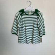 Emmeline Blouse - Green Stripe