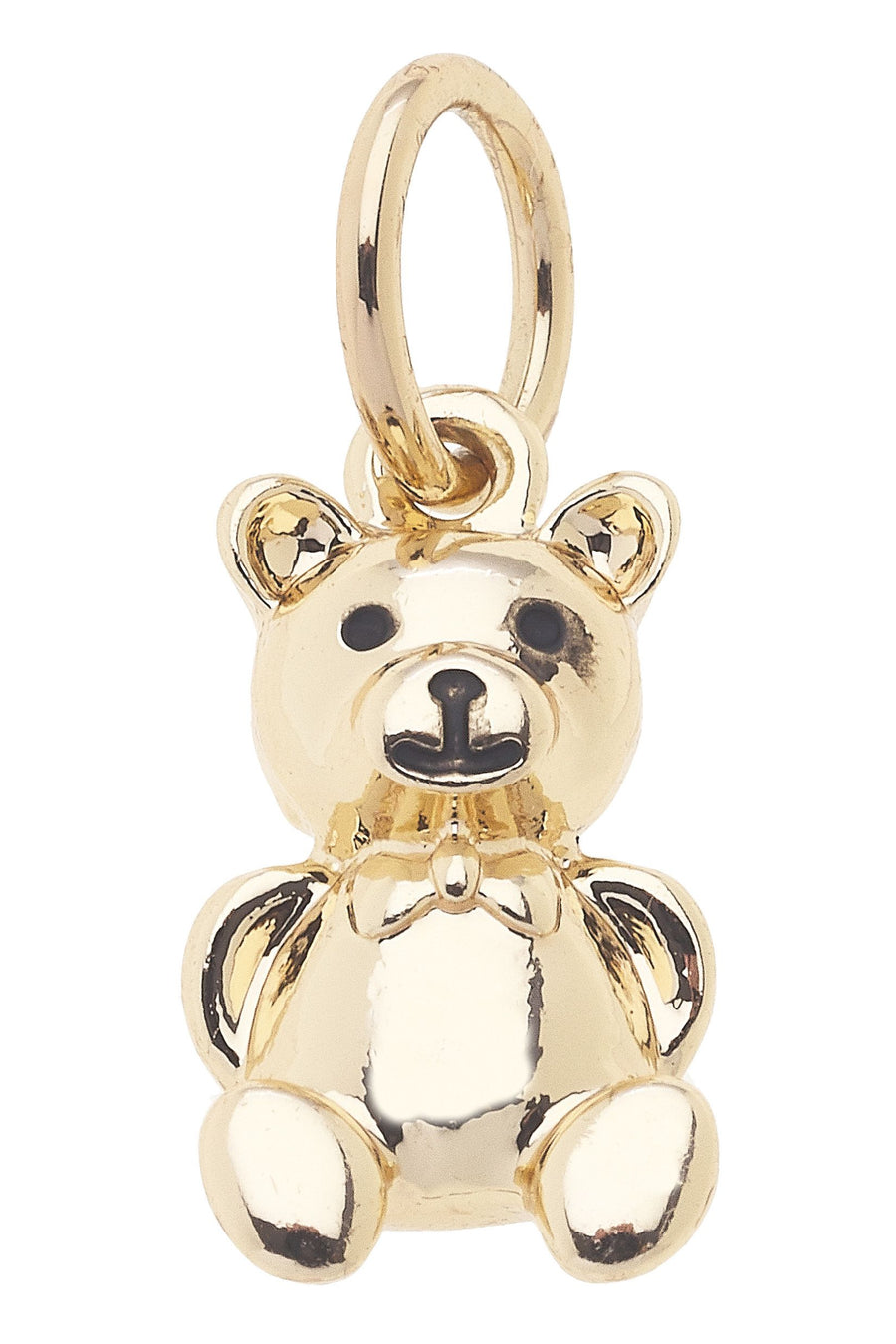 Teddy Bear Charm Shiny Gold
