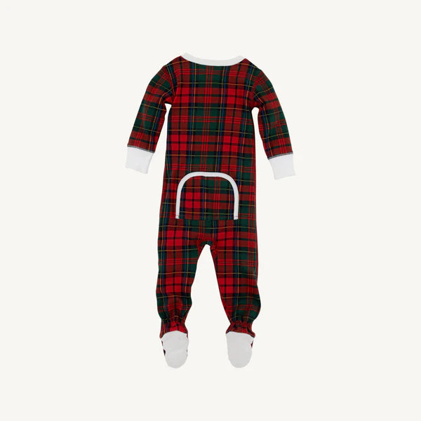 Knox's Night Night Footed Paces Mill Plaid, Worth Ave White