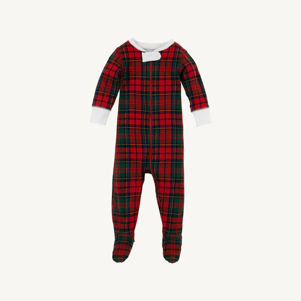 Knox's Night Night Footed Paces Mill Plaid, Worth Ave White