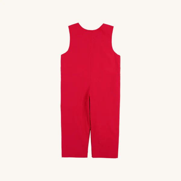 Lawson Longall Broadcloth Richmond Red, Osprey Oatmeal