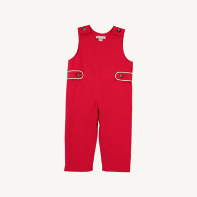 Lawson Longall Broadcloth Richmond Red, Osprey Oatmeal