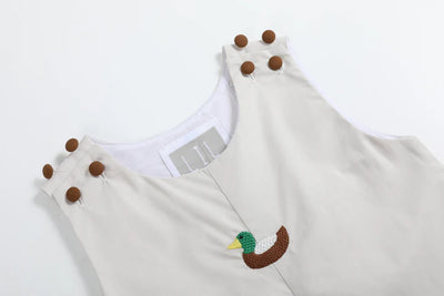 Light Gray Mallard Duck Overalls