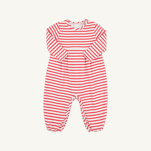 LS Bradford Romper Richmond Red Stripe