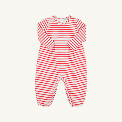 LS Bradford Romper Richmond Red Stripe