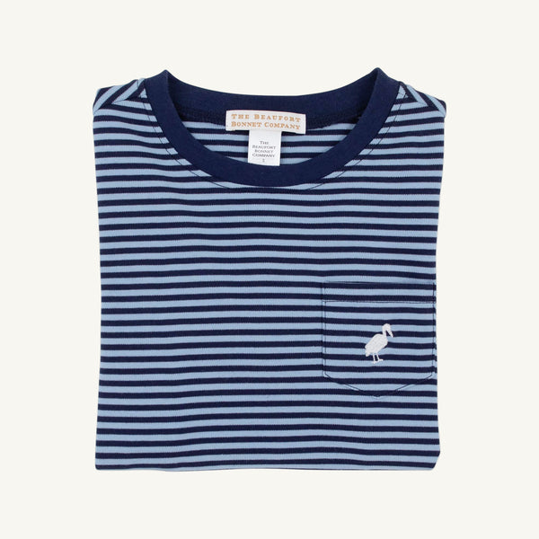 LS Carter Crewneck Barrington Blue & Nantucket Navy Stripe