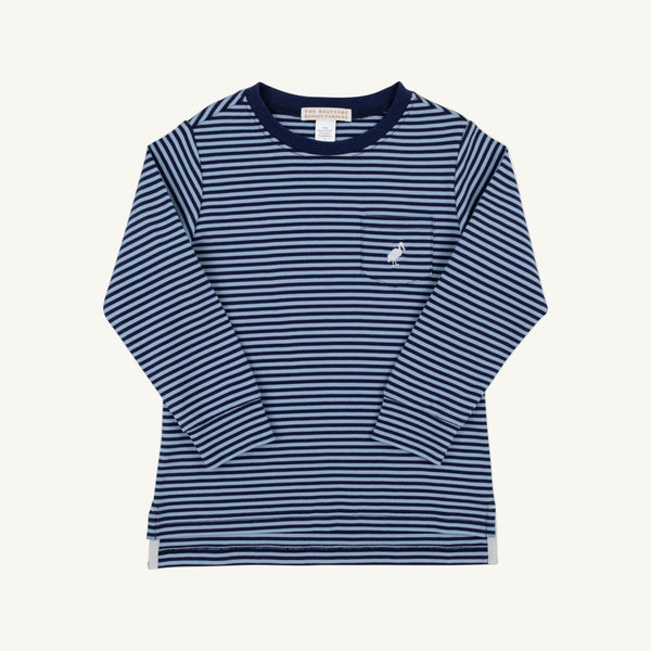 LS Carter Crewneck Barrington Blue & Nantucket Navy Stripe