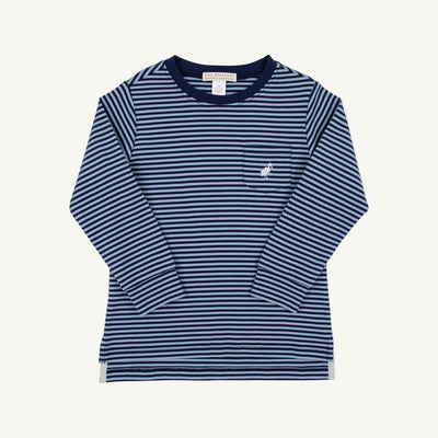 LS Carter Crewneck Barrington Blue & Nantucket Navy Stripe