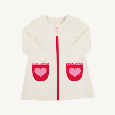 LS Peggy's Pocket Dress Palmetto Pearl, Richmond Red, Hamptons Hot Pink, Hearts (Broadcloth)