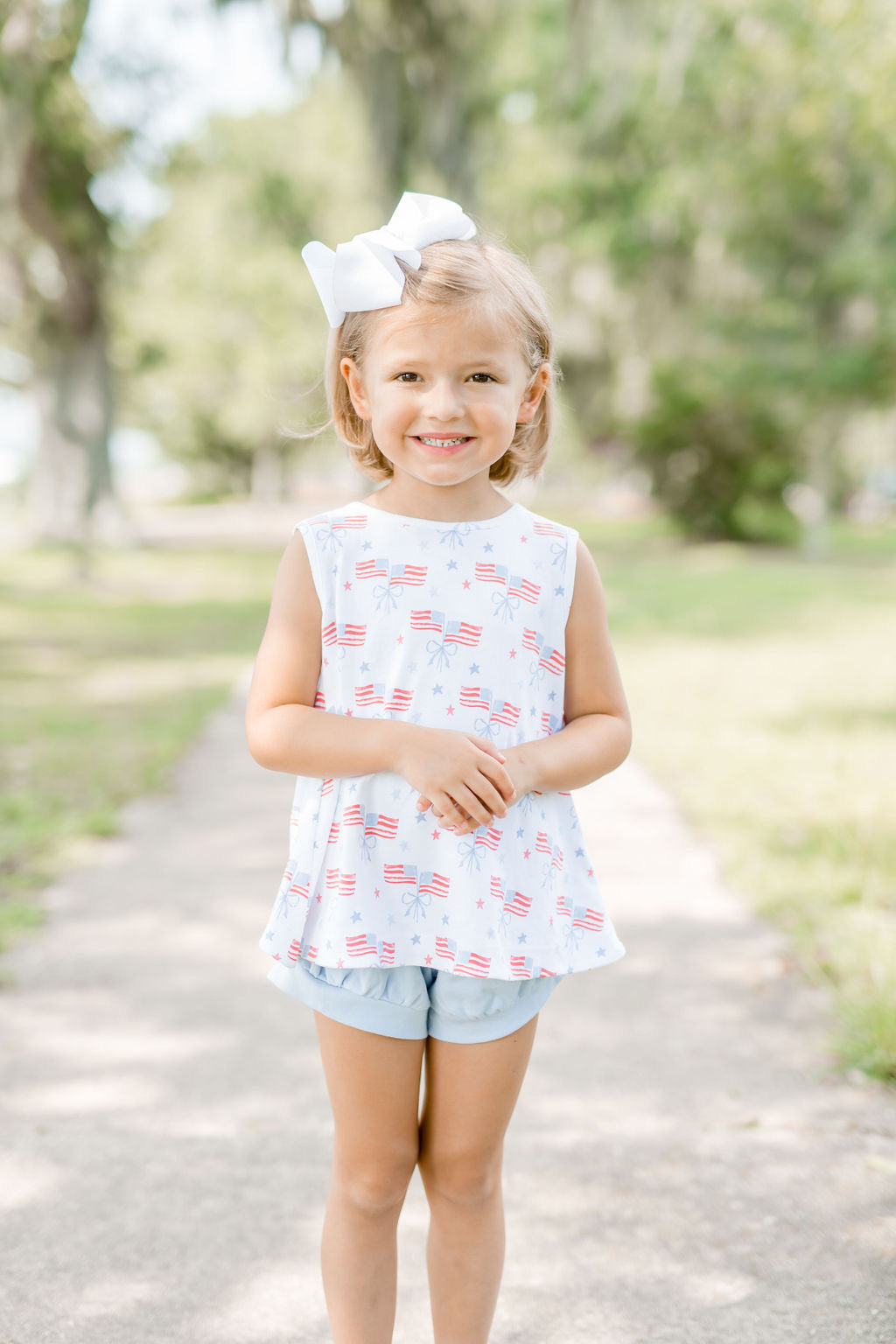 Lottie Knit Bloomer and Banded Short Set Our Country