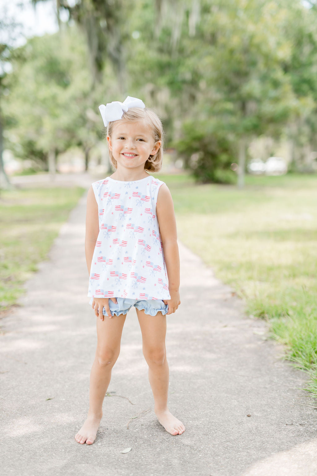 Lottie Knit Bloomer and Banded Short Set Our Country