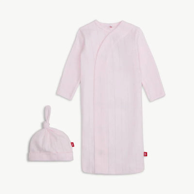 Pink Love Lines Magnetic Gown & Hat Set